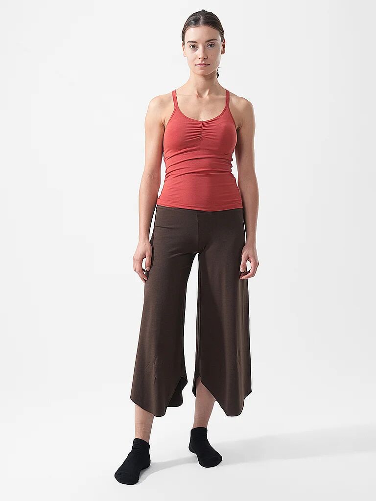 MANDALA Damen Yogahose Roll Over Tulip braun   S W