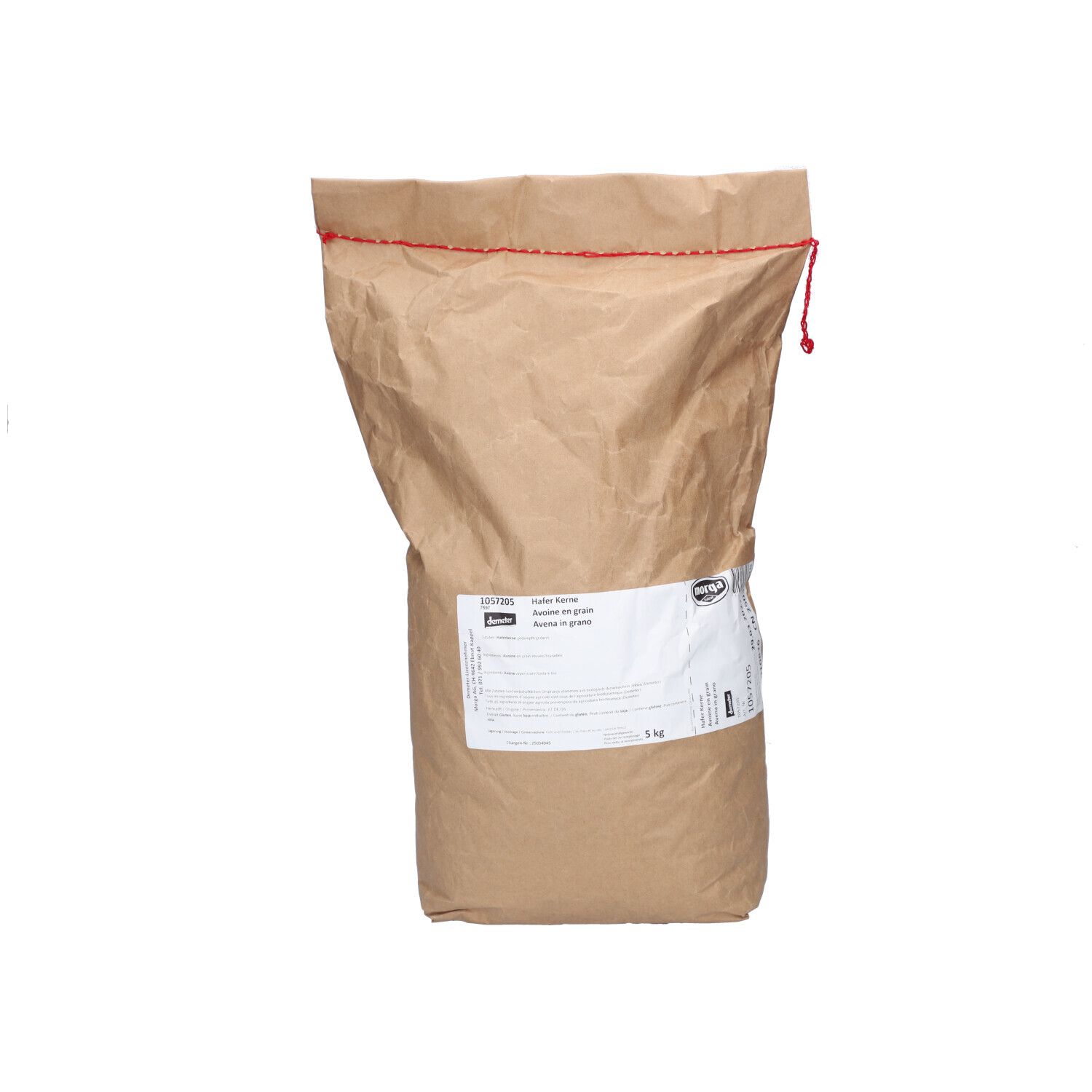 Morga Hafer ganz Bio 5 kg Futter