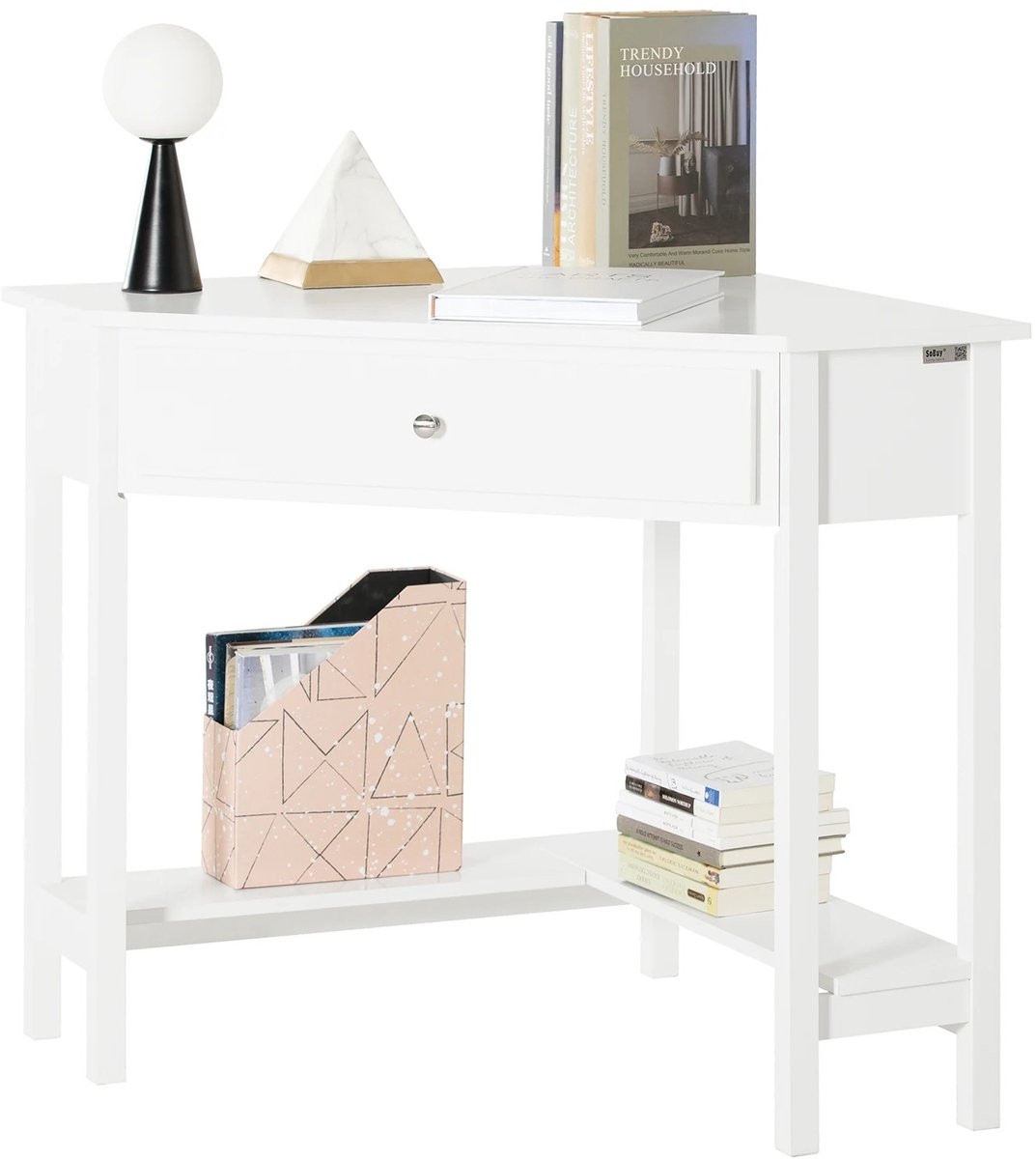 Roossentials Hoekbureau met lade - Wit
