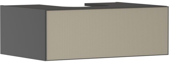Hansgrohe Xevolos E Waschtischunterschrank 54312390 780x550x275mm, 1 Schublade, schiefergrau matt, bronze Struktur