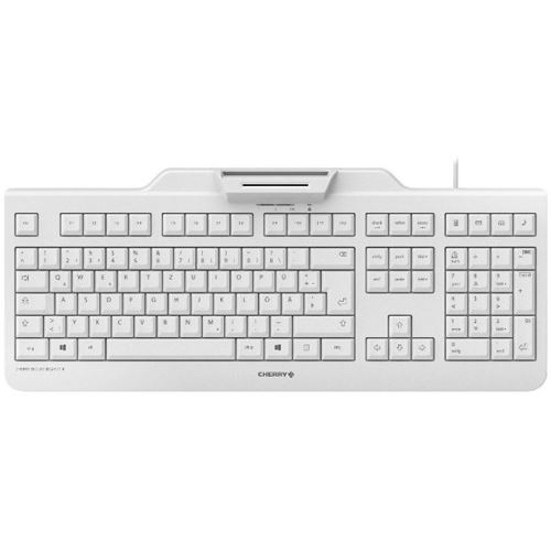 CHERRY Secure Board 1.0 USB Deutsch weiß/grau (kabelgebunden)