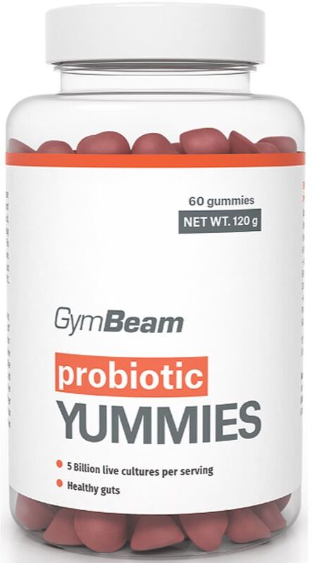 GymBeam Probiotic Yummies Geleebonbons mit Probiotika Geschmack Cherry 60 St.