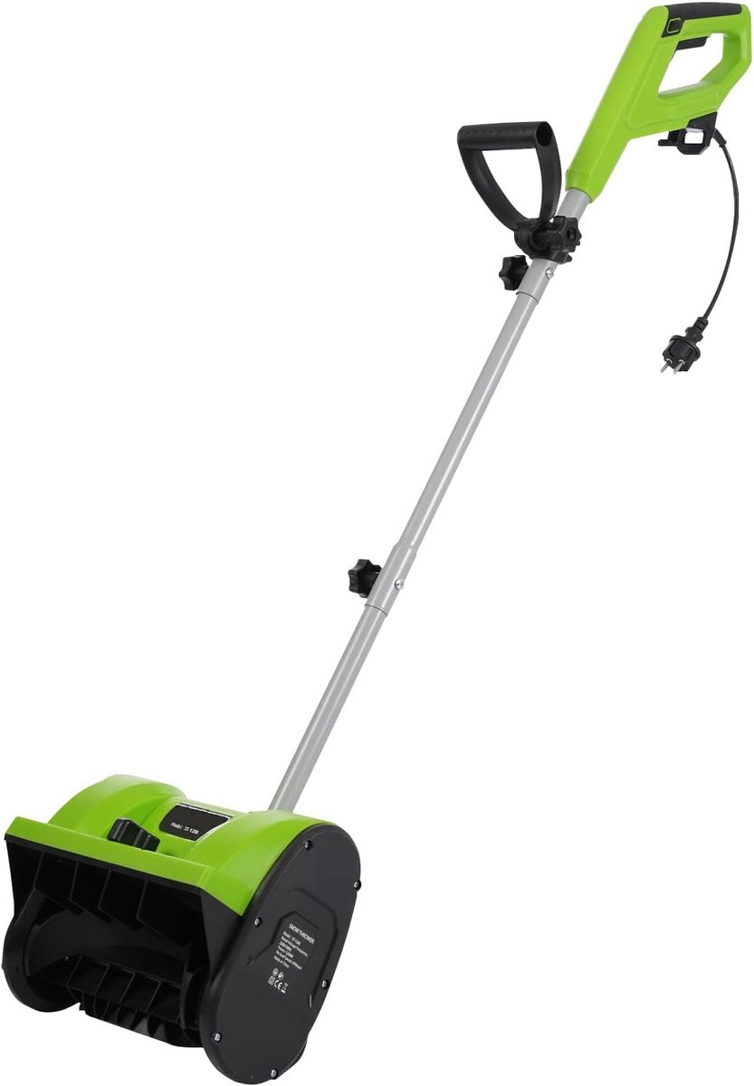 Elektrische Sneeuwploeg Groen - 1200W Krachtige Motor - 30 cm Werkbreedte