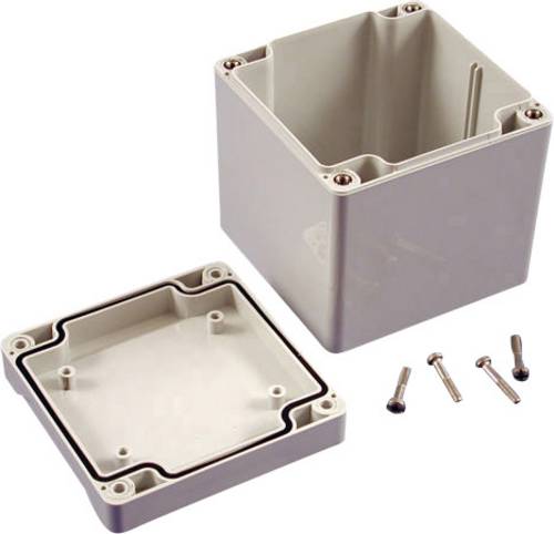 Hammond Electronics 1555EE2GY Universal-Gehäuse 90 x 90 x 90 Polycarbonat Grau 1St.