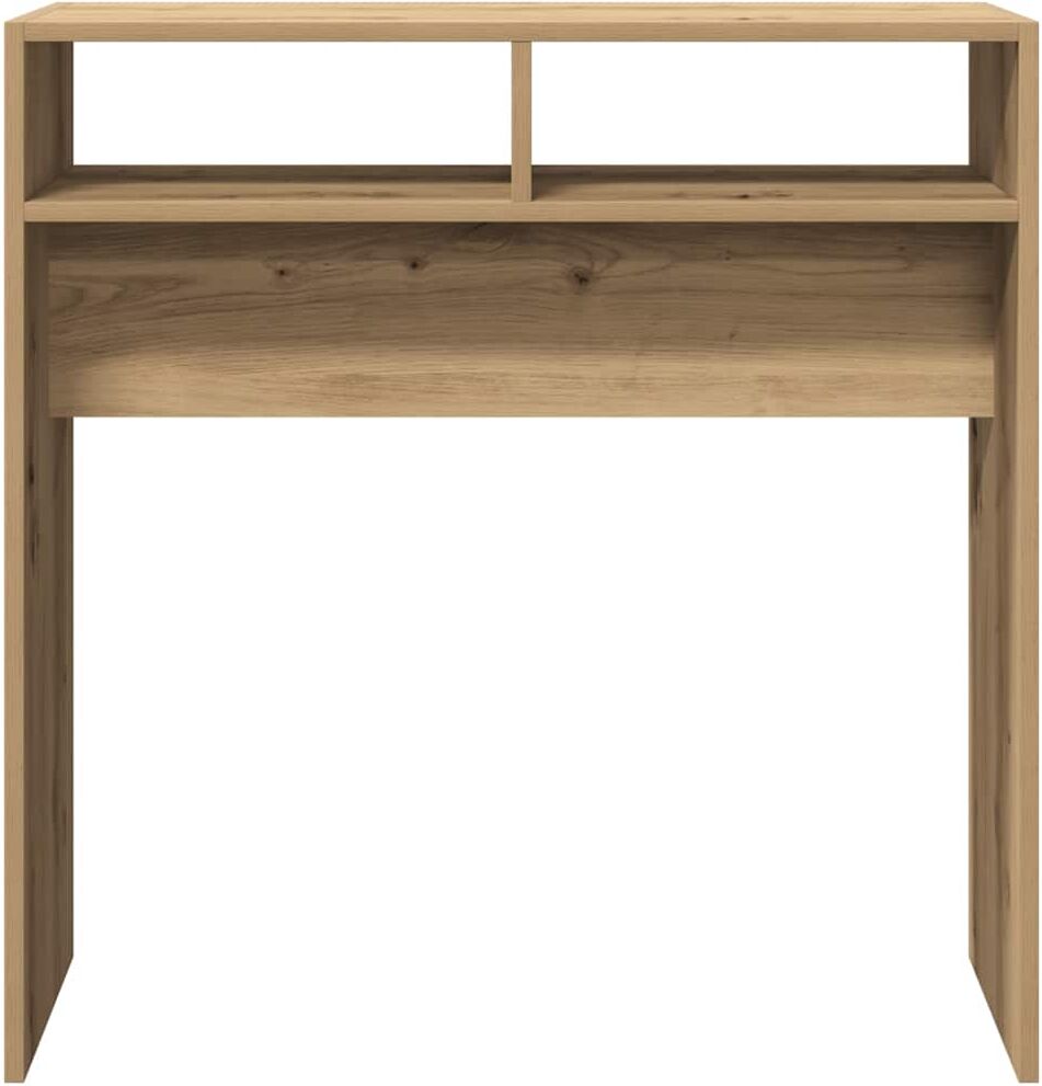 vidaXL Table console chêne artisanal 78x30x80 cm bois d'ingénierie