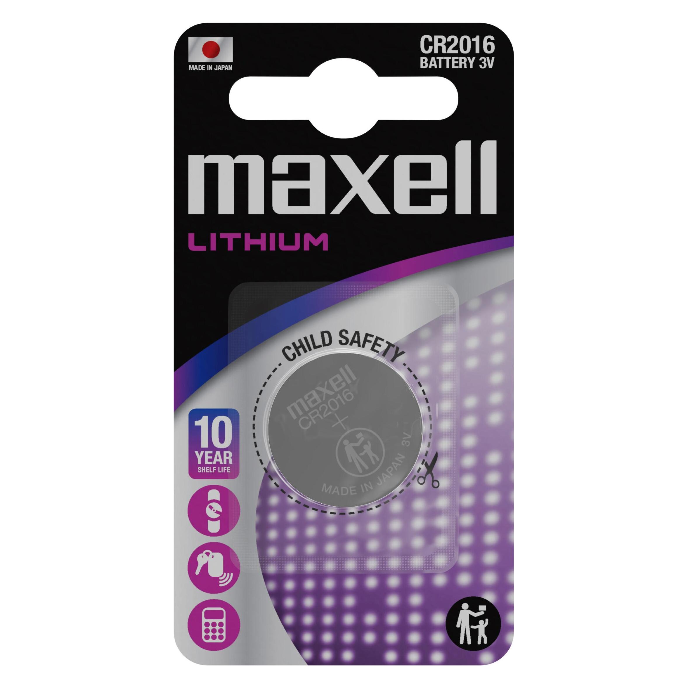 Maxell CR2016 (1 Stk., CR2016, 90 mAh) (11239100)