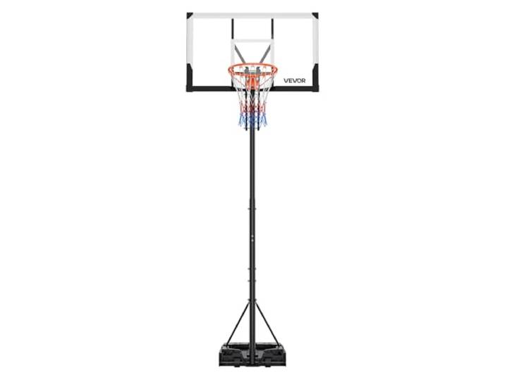 VEVOR tragbarer Basketballständer 2,35-3,05 m höhenverstellbarer (Lift-Deisgn) Basketballkorb, Basketballanlage mit 1219,2 mm PC-Rückwand & Rollen, Basketballkorbsystem Backboard-Set für Terrassen