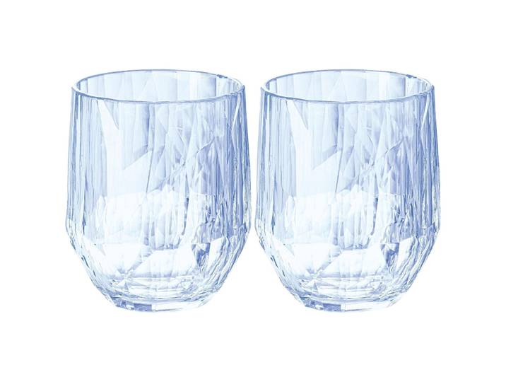 Gläser-Set Koziol Aquamarine Kunststoff H 14.5 cm 300 ml 2 Stk - Gläser-Set