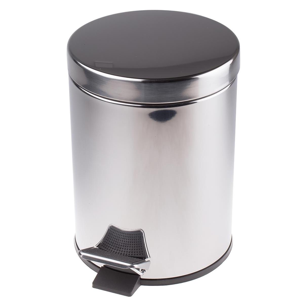RS PRO 5 Litre Stainless Steel Pedal Bin (5 l) (8988311)