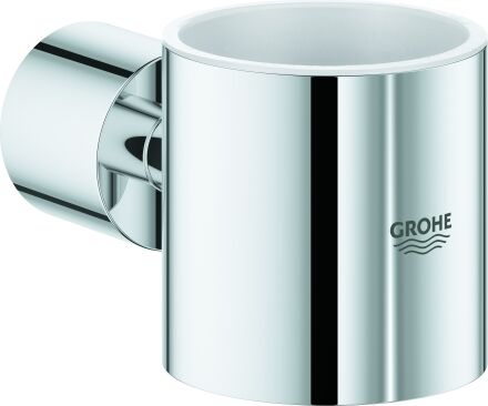 Grohe Atrio Halter chrome, pour verre cristal et distributeur de savon