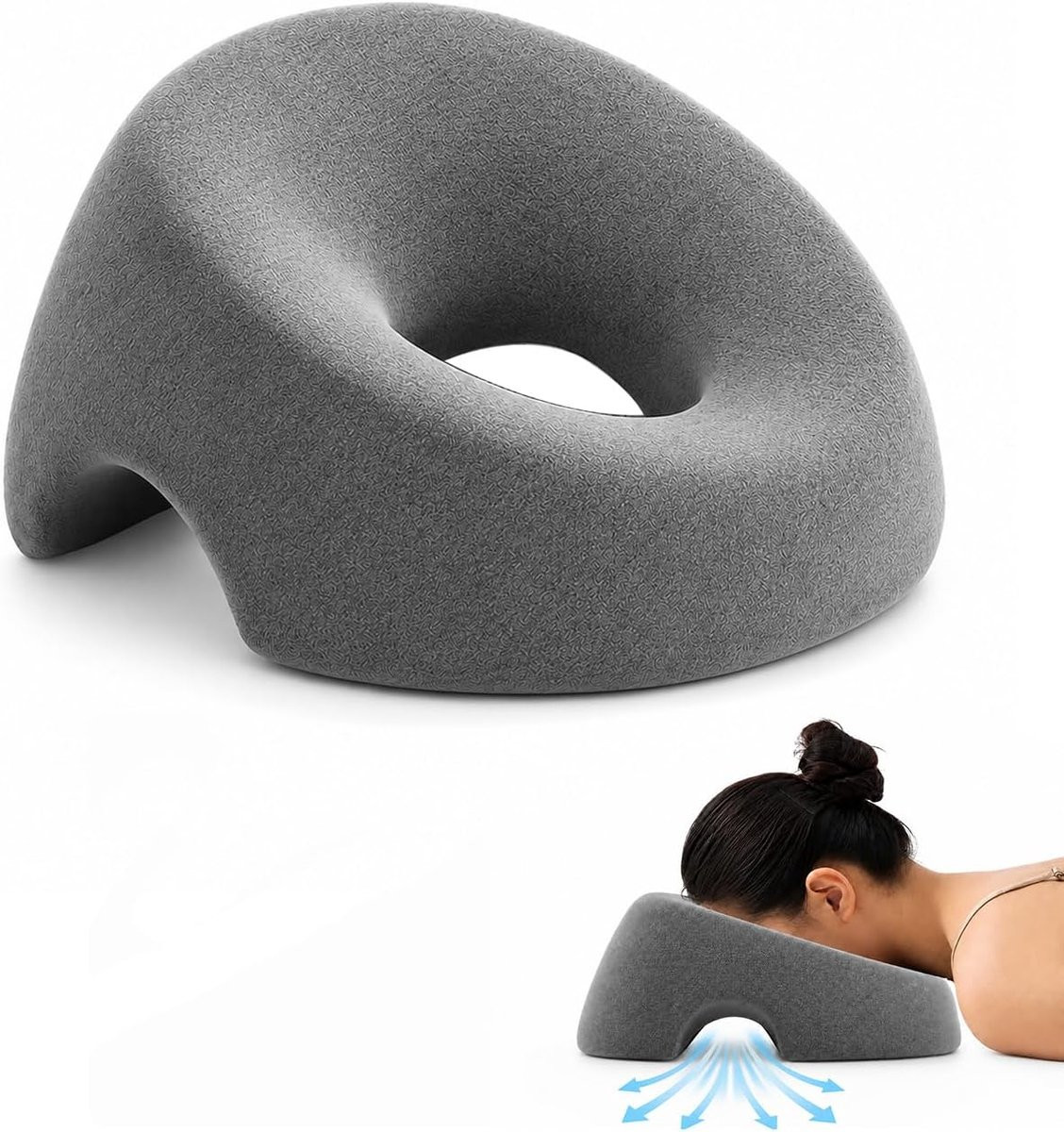 KZQ Gezichtskussen voor massagetafel en bed - Wit