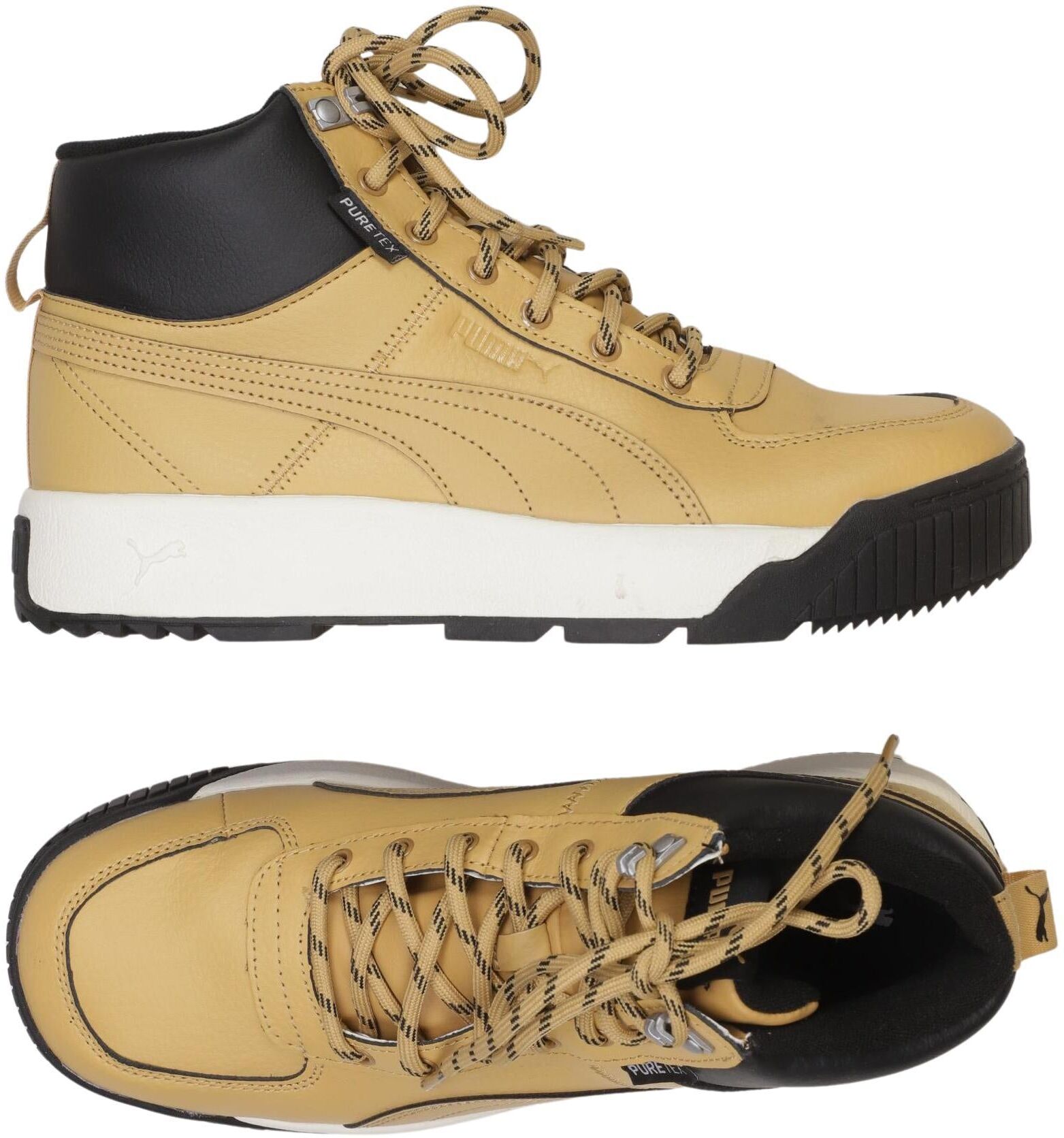 Puma Herren Stiefel, Beige, Gr. EU 41, Kunstleder / Leder - Second Hand