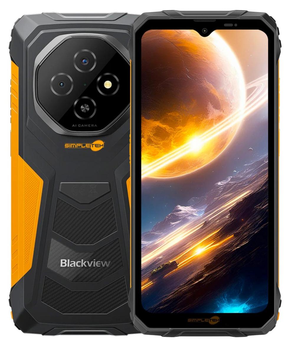 Blackview Fort 1, 6 GB / 256 GB, Orange, robustes Smartphone - 256 GB Speicher