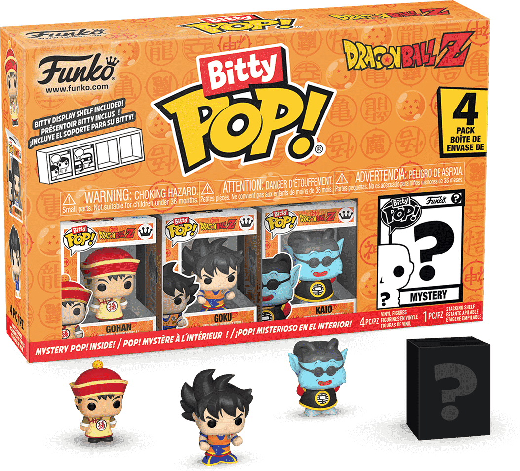 Funko Bitty POP! Dragon Ball Z Gohan 4-Pack Series 1 - 4 Mini Vinyl Collectibles - 2.3 cm Tall - Dragon Ball Z Fans & Funko Collectors