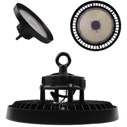 Enovalite, Arbeitsleuchte, LED-HighBay-Leuchte, UFO, EEK: C, 100W, 17000lm, 5000K, schwarz (17000 lm)