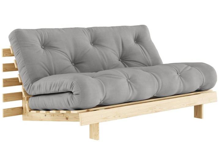 Schlafsofa ROOTS 160 cm Polster GREY von KARUP Klappsofa Gestell Kiefer massiv
