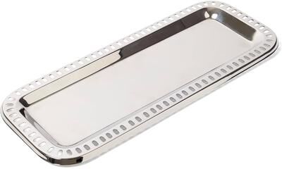 Elegance Stainless Steel Rectangular Serving Tray