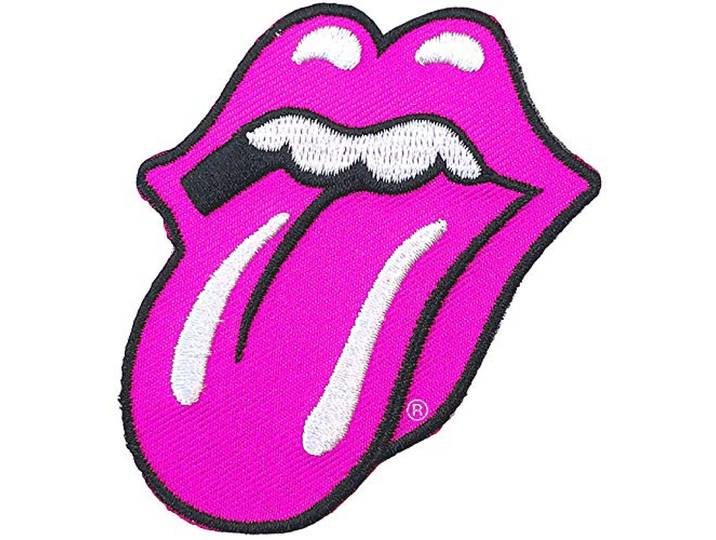 The Rolling Stones Patch Classic Tongue Roze