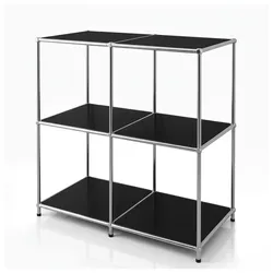Floordirekt Metallregal   Concept Epure MK-027   Offenes 3-stöckiges Sideboard & Ablageregal