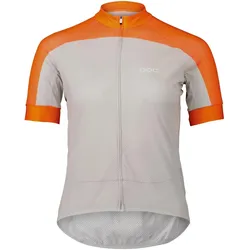 Poc, Damen, Velotrikot, Ws Essential Road Logo Jersey (M), Grau, Orange, M