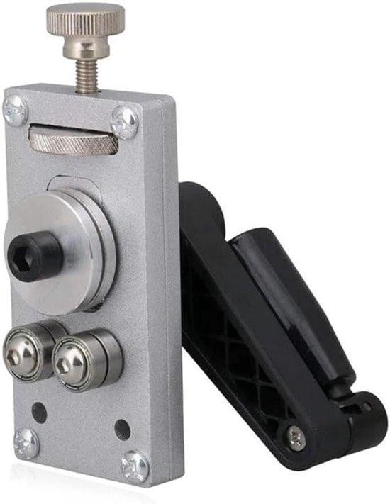 Gitaar Fret Buiger Bas Luthier Tool met Verstelbaar Wiel - Zilver - 13,8 x 5 cm