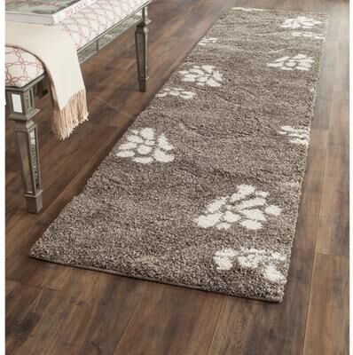 SAFAVIEH Florida Shag Nanny Floral Scroll 1.2-inch Thick Rug