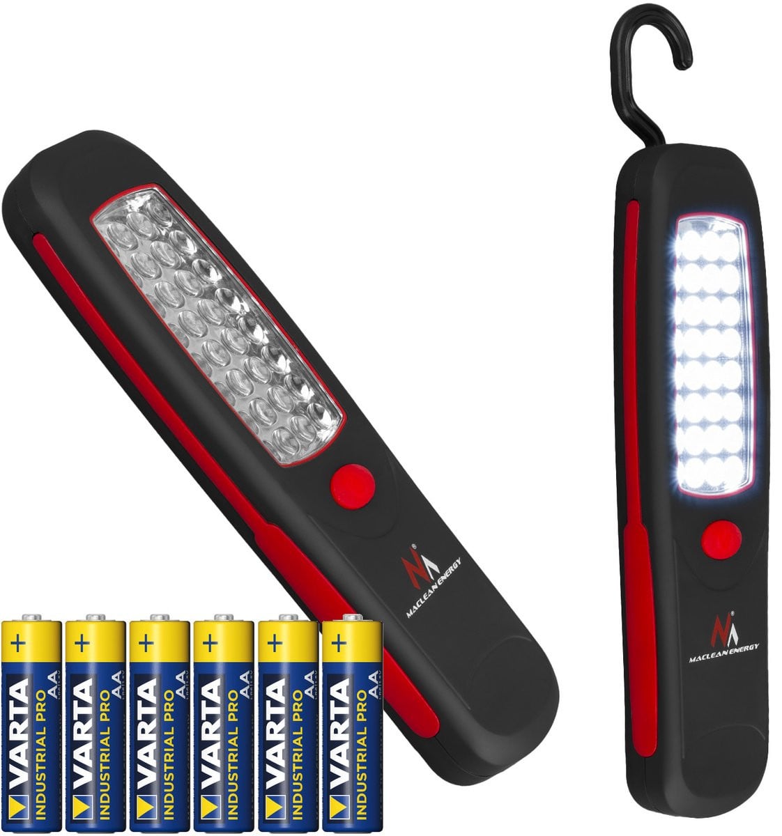 Maclean Magnetische COB LED Werklamp met magneet en haak inclusief batterijen