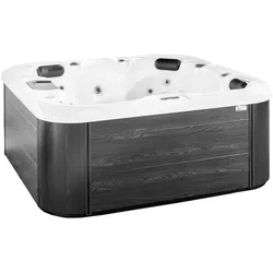 Outdoor Whirlpool MALAGA inkl. Abdeckung & Treppe mit Wärmeisolierung für 5 Personen