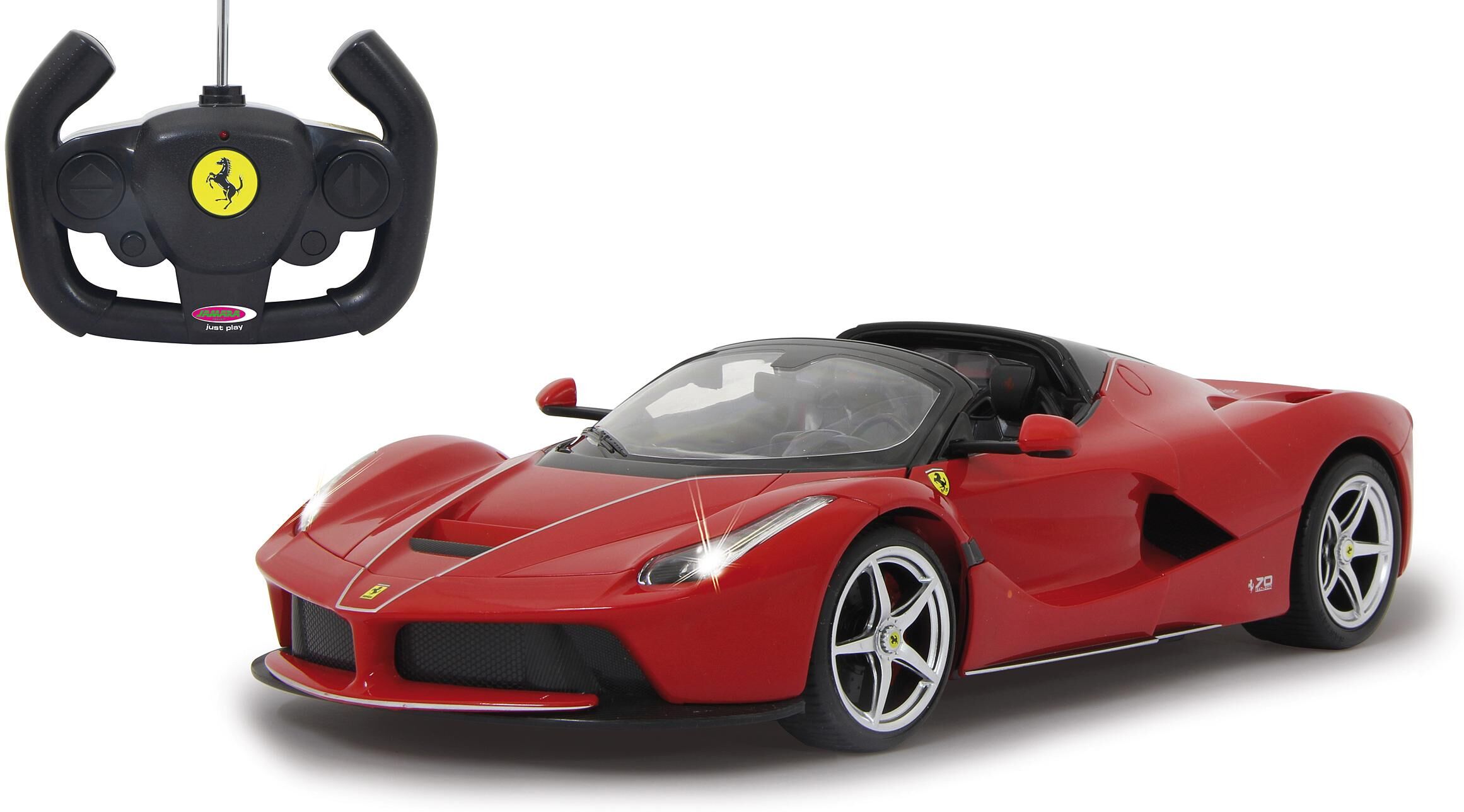 RC-Auto JAMARA "Ferrari LaFerrari Aperta", rot, Fernlenkfahrzeuge, KinderB:34cm H:8cm T:15cm, Kunststoff, RC-Auto, mit LED-Fahrlicht, B:34cm H:8cm T:15cm