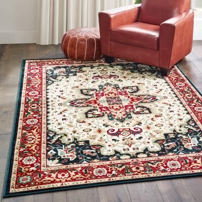 Gracewood Hollow Style Haven Adair Medallion Area Rug