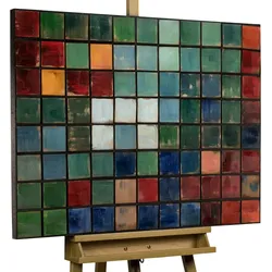 HOLZBILD Bunt 100/70 cm