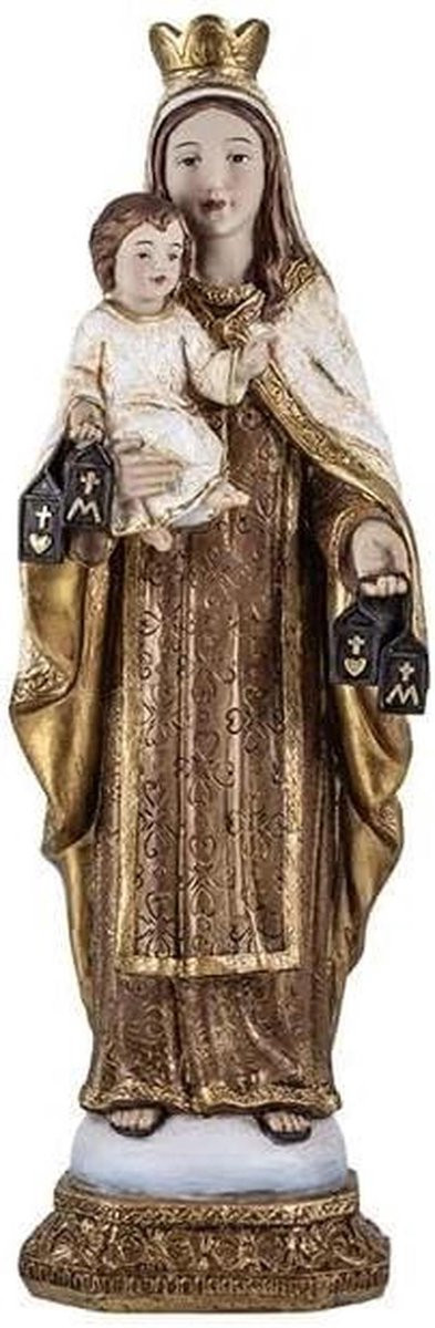 Decoratief Religieus Beeld Handbeschilderd Meerkleurig Hoogte: 31 cm
