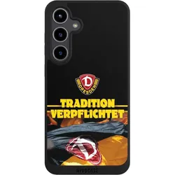 Nivocase Handyhülle für Samsung Galaxy S24+ Hülle NIVOpure Case Schwarz Fanartikel SG Dynamo Dresden SGD (Samsung Galaxy S24+), Smartphone Hülle, Schwarz
