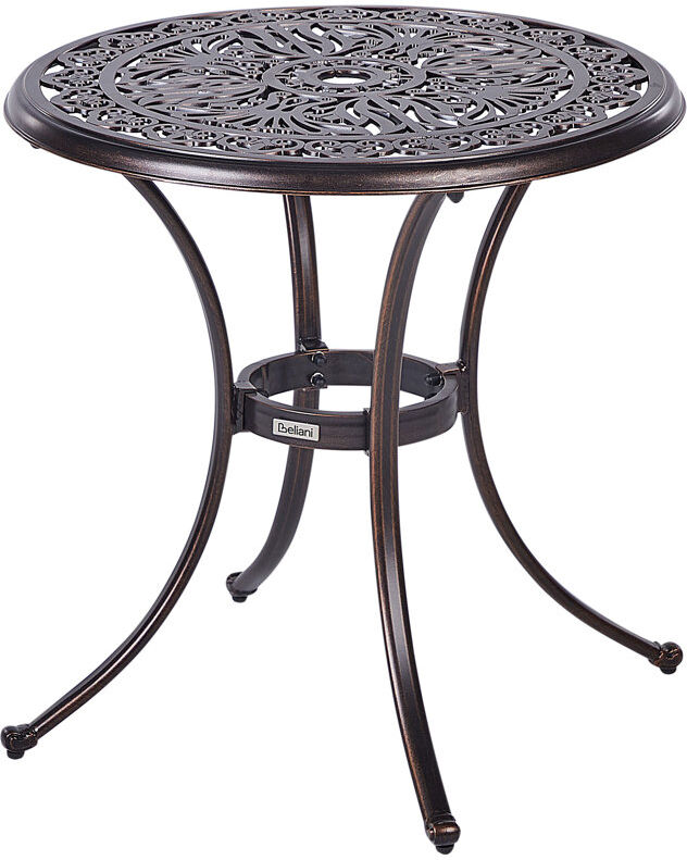 Astoria Grand Hewes Round Outdoor Bistro Table - 26.8 cm W 26.8 cm D Brown