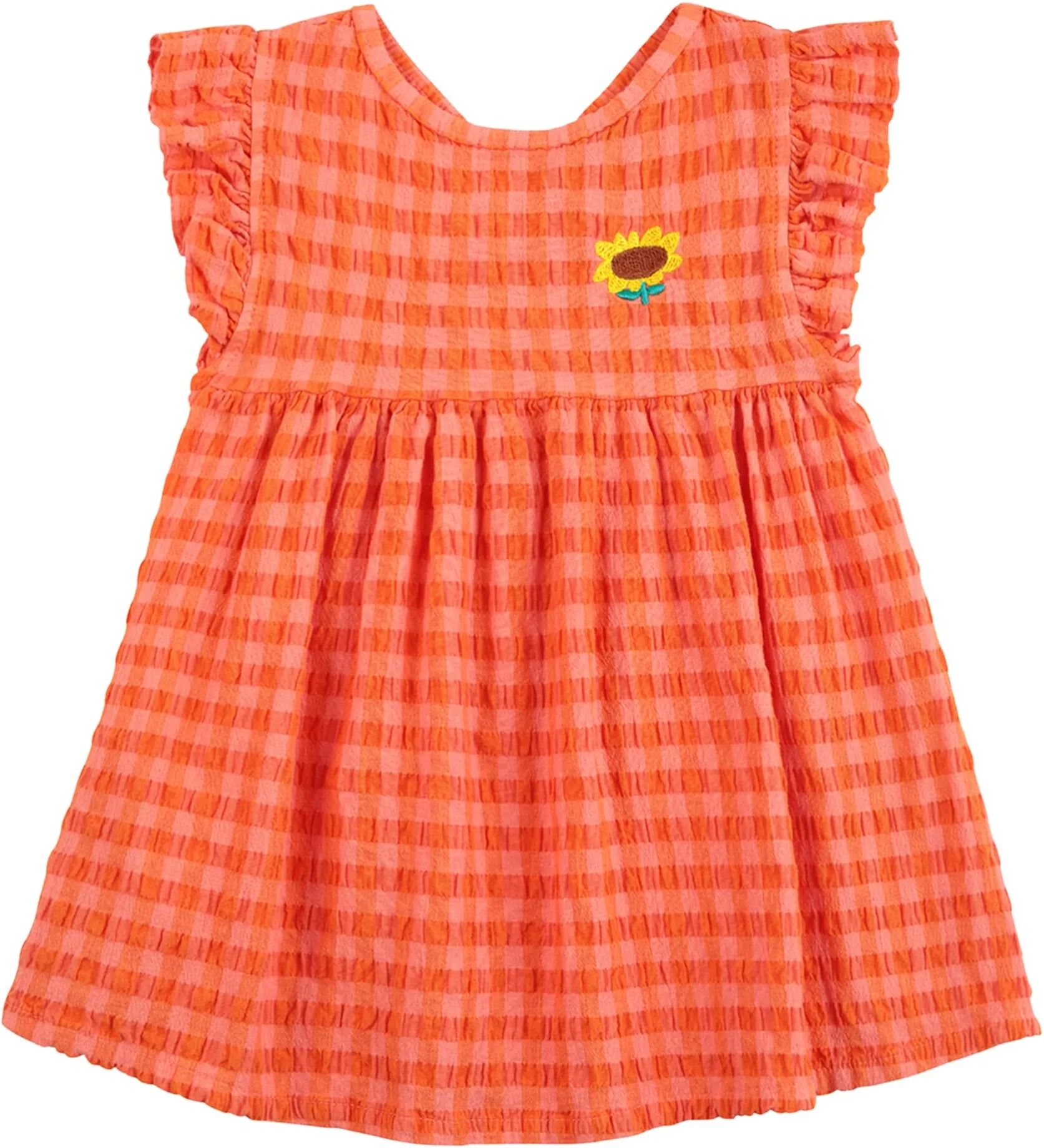Bobo Choses Robe Vichy Tournesol Corail 6 mois
