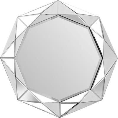 Wandspiegel KAYOOM "Herakles 1010", silber (silberfarben), B:80cm H:80cm, Metall, Spiegelglas, Spiegel, Wandspiegel