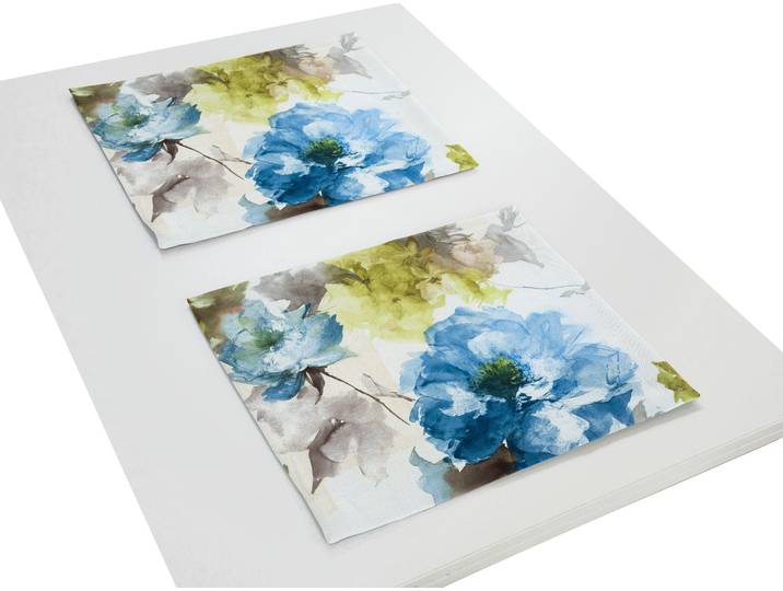 Platzset WIRTH MOLINELLA Gr. 1, blau, B:40cm L:35cm, Obermaterial: 100% Polyester, Platzsets, Platzset
