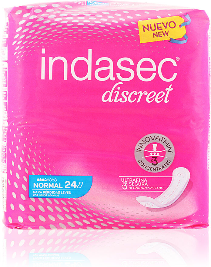 Indasec Discreet compresa incontinencia normal 24 uds