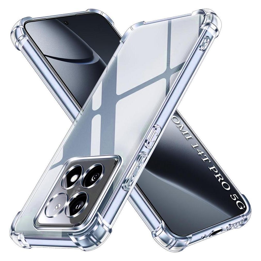 Techsuit - Shockproof Clear Silicone - Xiaomi 14T Pro - Clear (Xiaomi 14T Pro) (56362229)