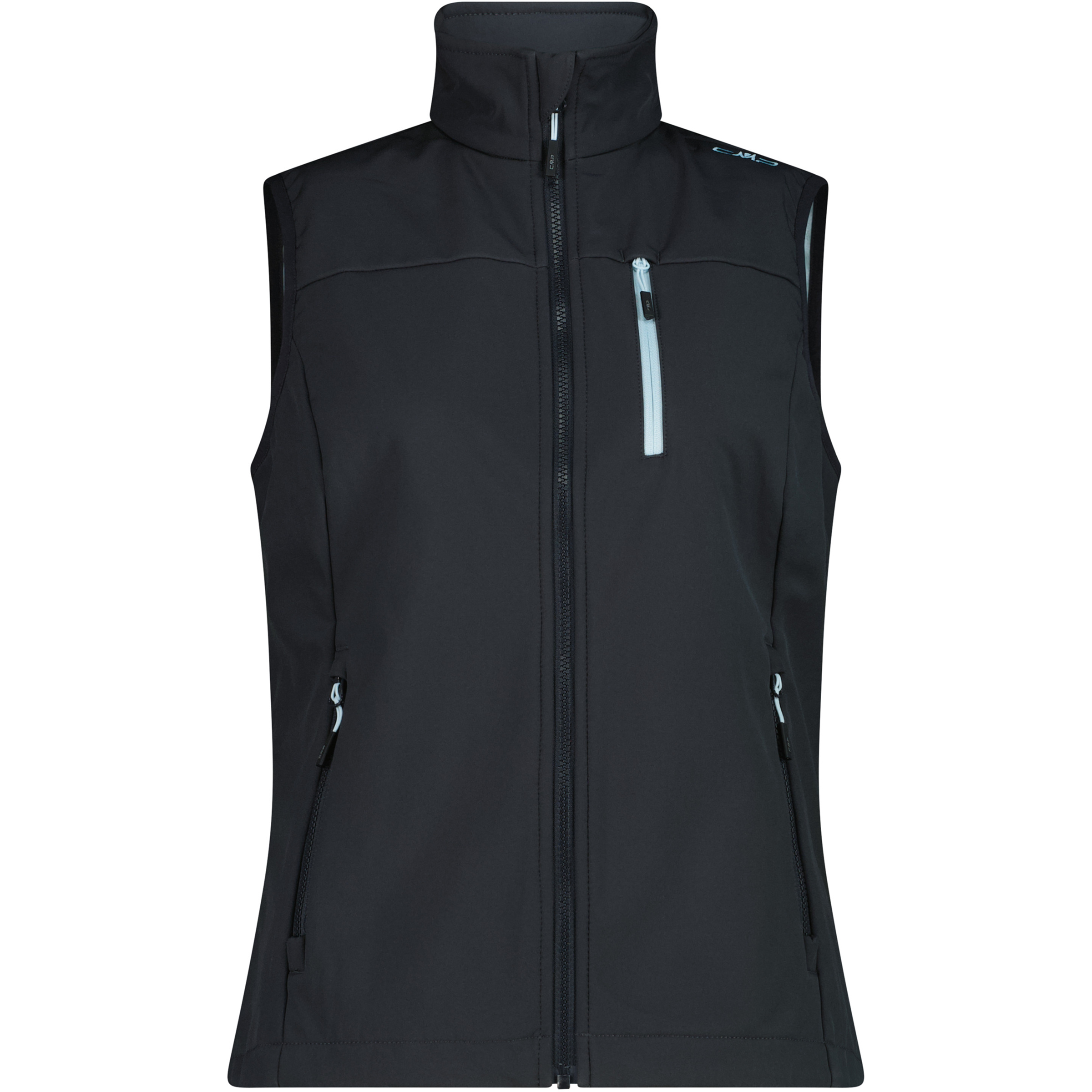 CMP Weste Damen Softshellwesten grau Größe XXS Trekking Wasserabweisend