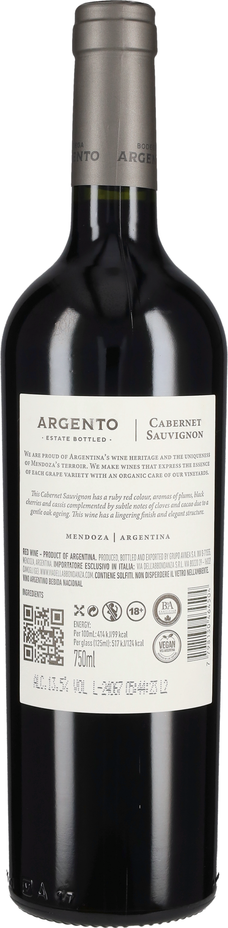 Cabernet Sauvignon 'Estate' Bodega Argento 2022