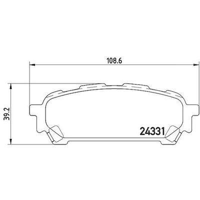 Brembo Bremsbelagsatz, Scheibenbremse [Hersteller-Nr. P78014] für Subaru