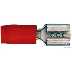 HERTH&BUSS Quetschverbinder, DIN 46245 Flachsteckhülse rot - 50252505 - rot