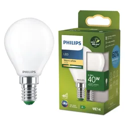 Philips LED E14 Lampe Tropfenform 2,3W wie 40W warmweisses Licht Ultra Efficient