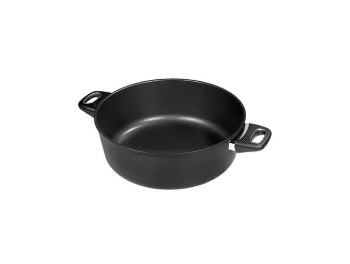 Original Gundel GUSS-BRATEN-TOPF, Ø 32 cm, Höhe 11,5 cm, BIOTAN-Oberfläche, backofenfeste Griffe