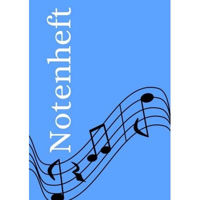 Notenheft: DIN A4 Notenlinienheft | 100 Seiten mit 12 Notenzeilen / Systeme pro Blatt | Papier 90g/m² | Musikheft mit Notenlinien -