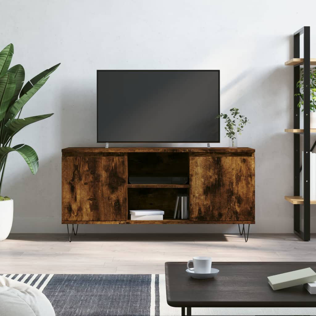 George Oliver Alyssandra TV Stand for TVs up to 43" Smoked Oak 43"