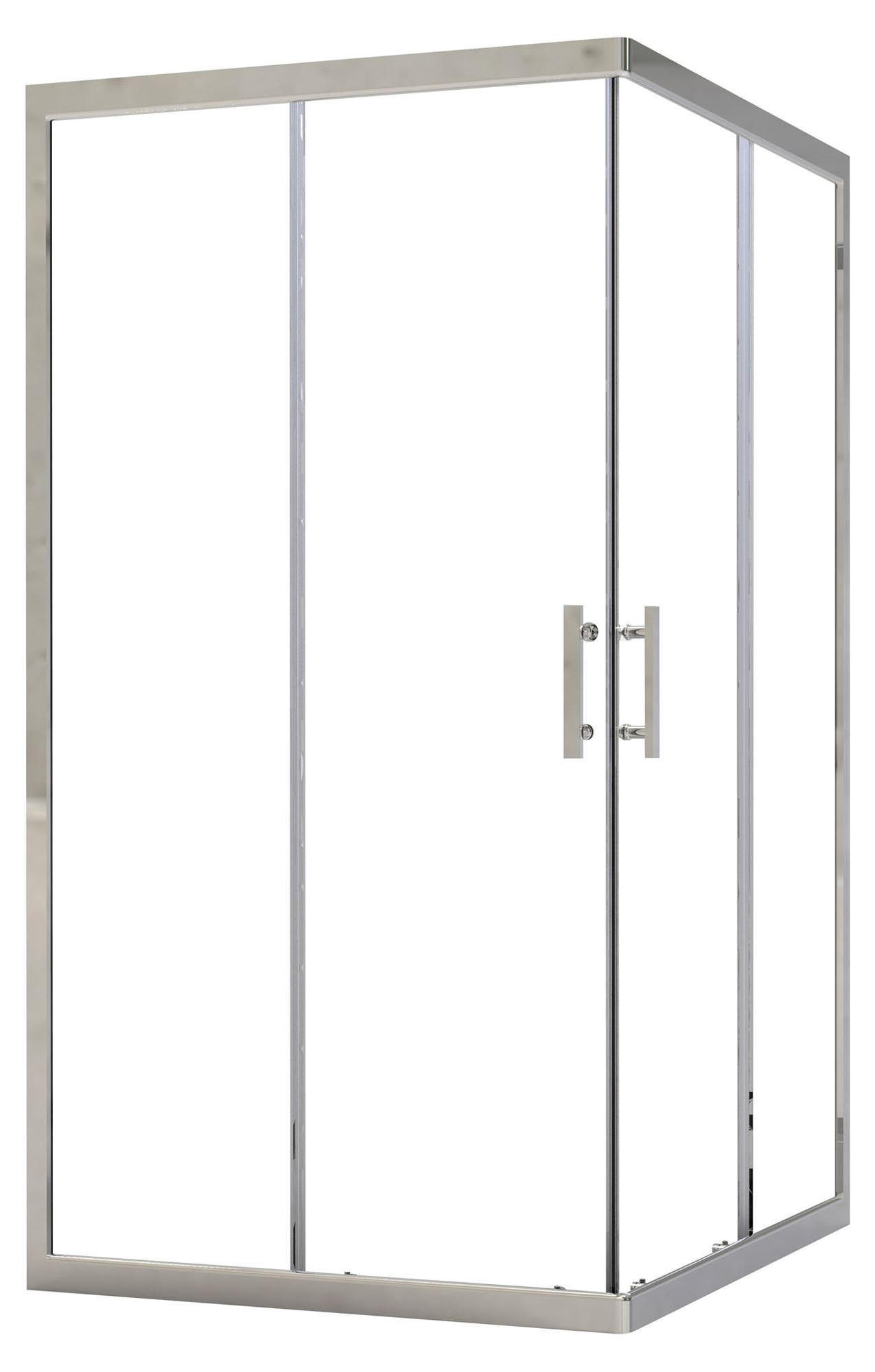 ONDEE ZEN - EKLA-Duschkabine - Eckausführung - Chromausführung - 80 x 185 cm