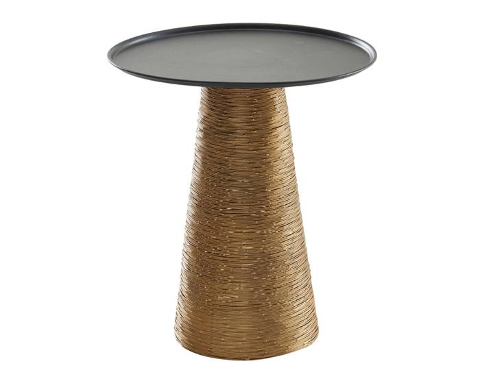Table d'appoint en aluminium, doré