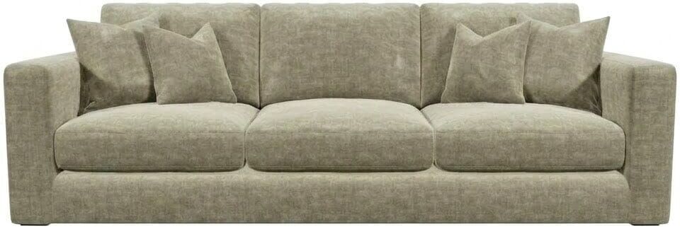 Cleo Luxe Chenille Oyster Sofa Range, 4 Seater Sofa